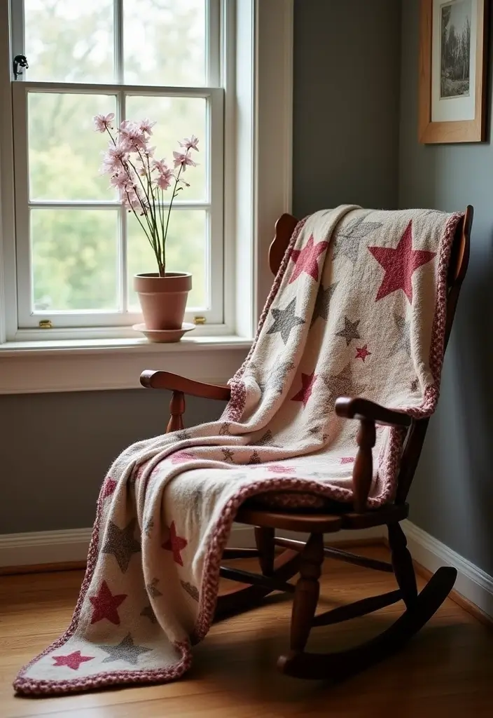25 6 Day Star Blanket Crochet Projects to Brighten Your Home - 14. Vintage-Inspired Star Blanket