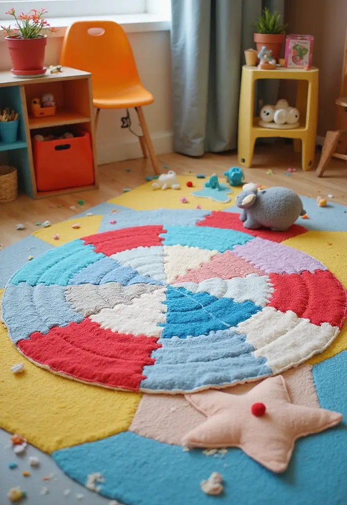 25 6 Day Star Blanket Crochet Projects to Brighten Your Home - 18. Playful Color-Blocking Star Blanket