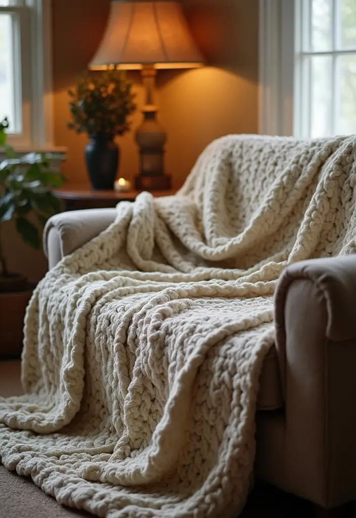 25 6 Day Star Blanket Crochet Projects to Brighten Your Home - 2. Cozy Chunky Star Throw
