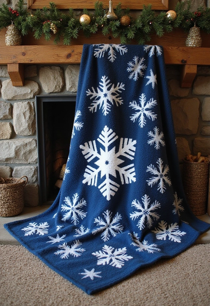 25 6 Day Star Blanket Crochet Projects to Brighten Your Home - 22. Snowflake Star Blanket