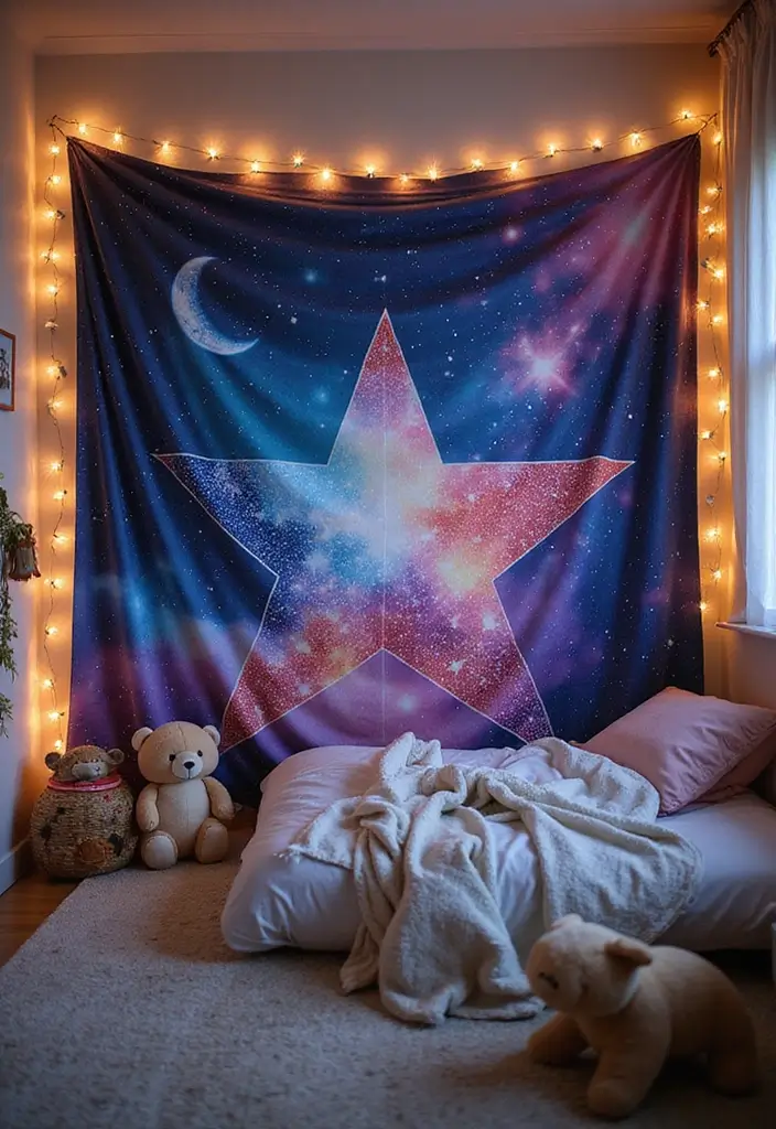 25 6 Day Star Blanket Crochet Projects to Brighten Your Home - 23. Magical Fairy Tale Star Blanket