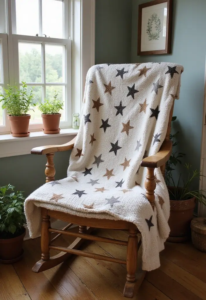 25 6 Day Star Blanket Crochet Projects to Brighten Your Home - 24. Cozy Farmhouse Star Blanket