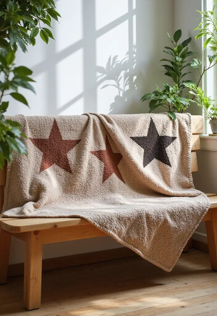 25 6 Day Star Blanket Crochet Projects to Brighten Your Home - 4. Earthy Tones Star Blanket