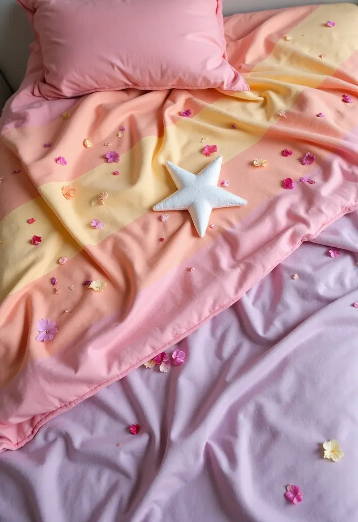 25 6 Day Star Blanket Crochet Projects to Brighten Your Home - 8. Sunset Gradient Star Blanket