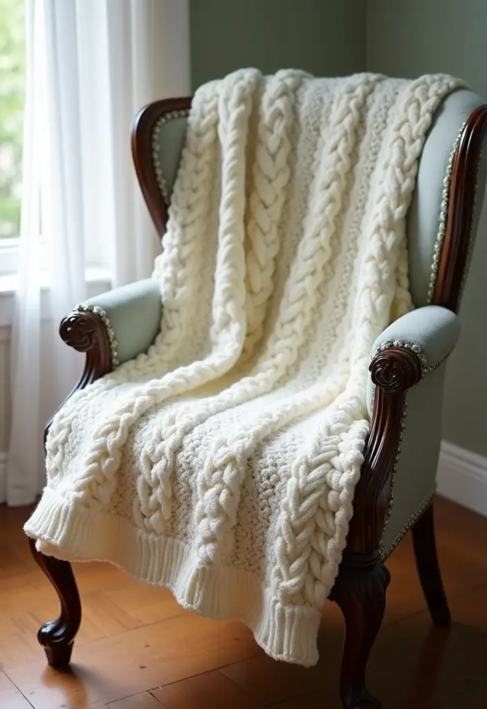 25 Adorable and Easy Crochet Baby Blanket Free Pattern Inspirations - 12. Cozy Cable Knit