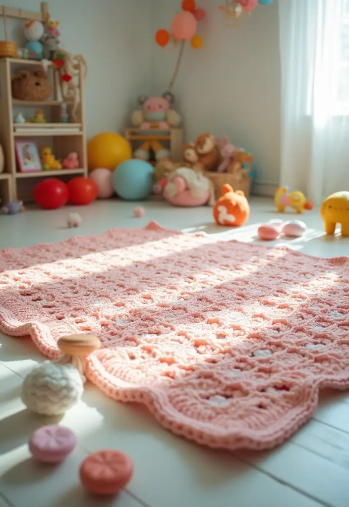 25 Adorable and Easy Crochet Baby Blanket Free Pattern Inspirations - 15. Playful Polka Dots