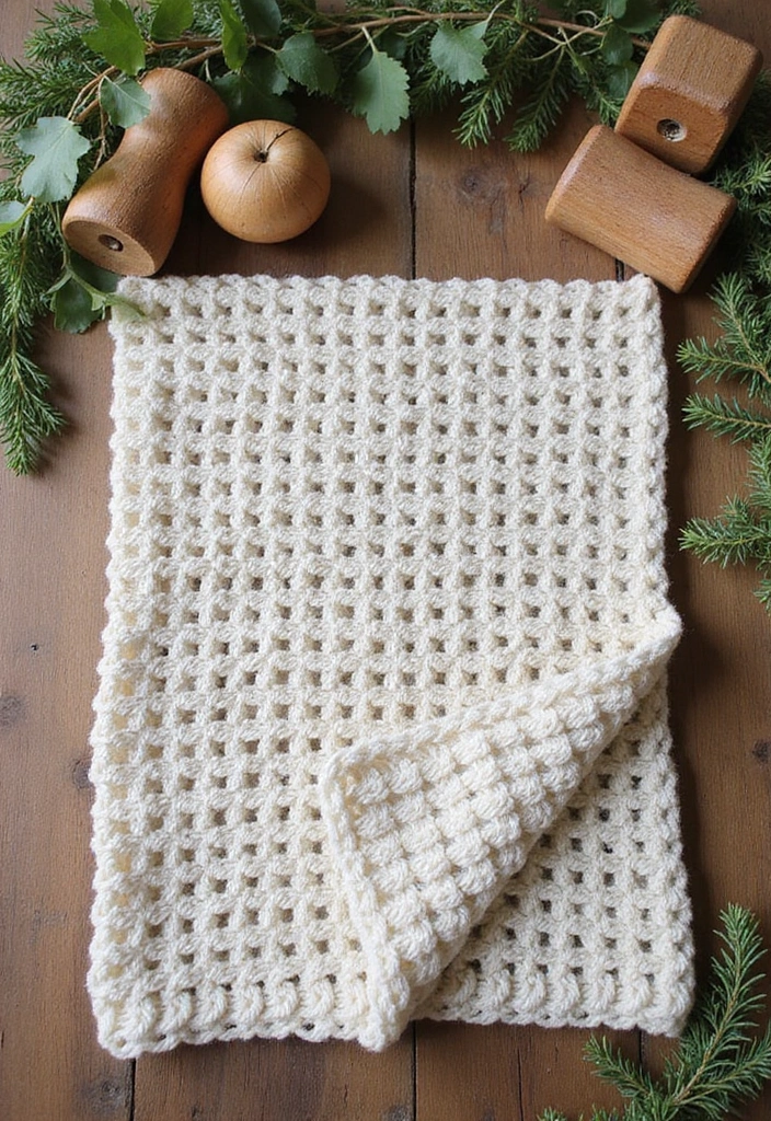 25 Adorable and Easy Crochet Baby Blanket Free Pattern Inspirations - 19. Rustic Charm