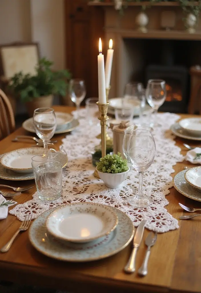 25 Beautiful Caminos de Mesa a Crochet Patrones Ideas for Cozy Home Décor - 2. Elegant Lace: The Vintage Touch