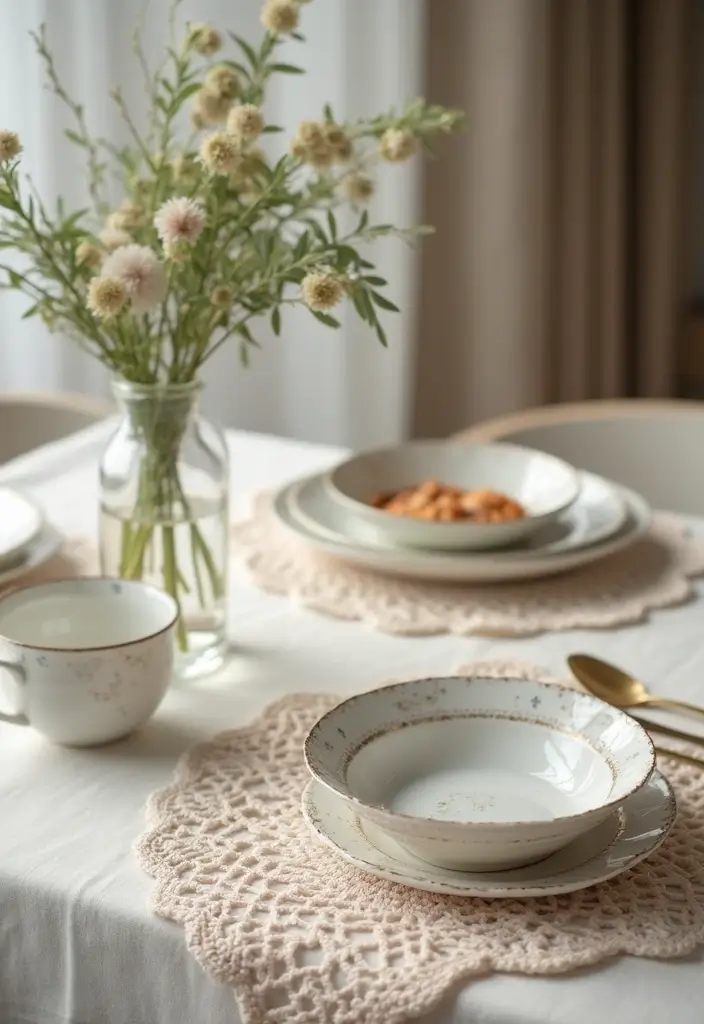 25 Beautiful Caminos de Mesa a Crochet Patrones Ideas for Cozy Home Décor - 25. Everyday Elegance: The Subtle Touch