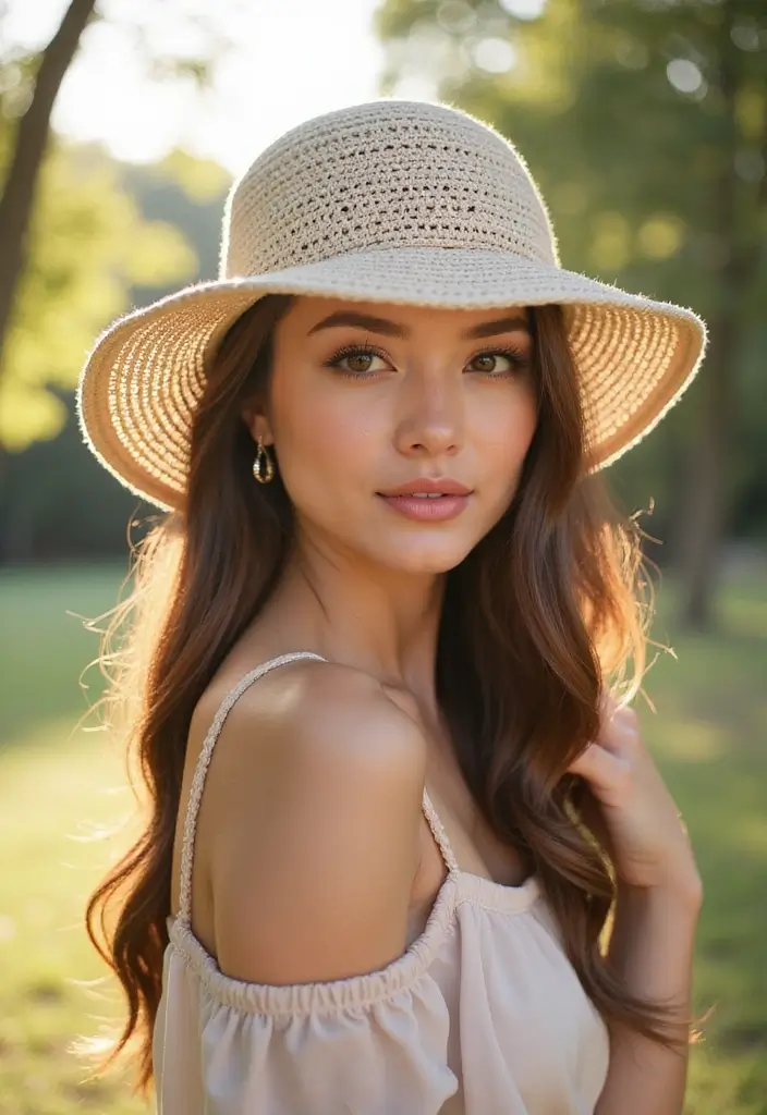 25 Crochet Bucket Hat Free Patterns: Trendy and Fun for Summer - 25. Transparent Stitch Bucket Hat