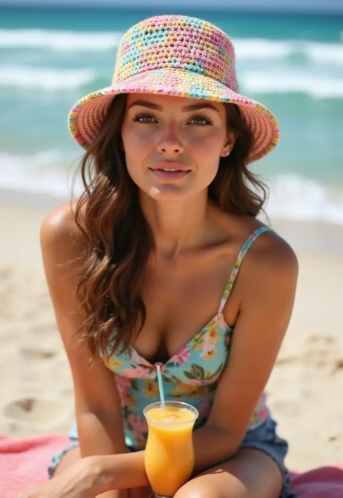 25 Crochet Bucket Hat Free Patterns: Trendy and Fun for Summer - 5. Reversible Bucket Hat