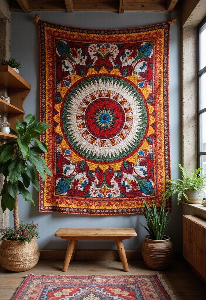 25 Crochet Tapestry Pattern Free Charts for Wall Art Lovers - 11. Cultural Heritage