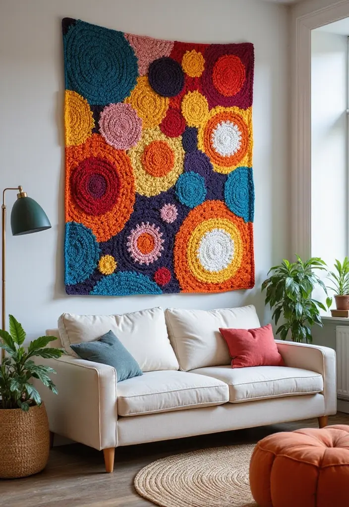 25 Crochet Tapestry Pattern Free Charts for Wall Art Lovers - 16. Abstract Artistry