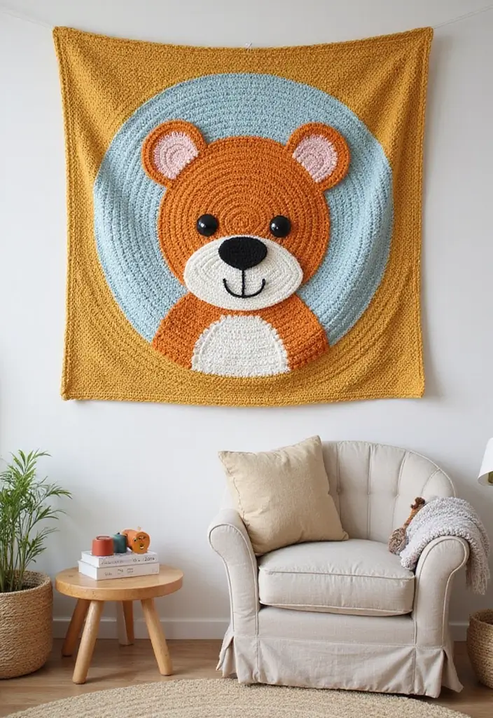 25 Crochet Tapestry Pattern Free Charts for Wall Art Lovers - 5. Whimsical Animals