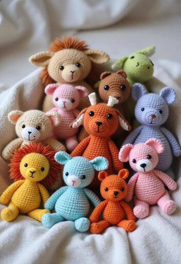 25 Easy Crochet Projects for Beginners: Fun and Relaxing Ideas - 11. Fun Amigurumi Animals
