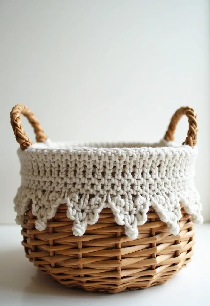 25 Easy Crochet Projects for Beginners: Fun and Relaxing Ideas - 13. Fabric Basket Liners