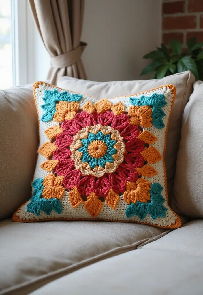 25 Easy Crochet Projects for Beginners: Fun and Relaxing Ideas - 14. Decorative Pillow Covers