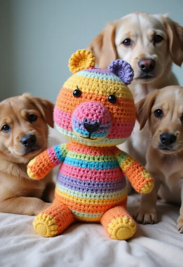 25 Easy Crochet Projects for Beginners: Fun and Relaxing Ideas - 22. Crochet Pet Toys