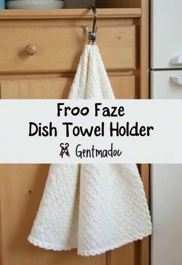25 Easy Crochet Projects for Beginners: Fun and Relaxing Ideas - 23. Quick Dish Towel Holders