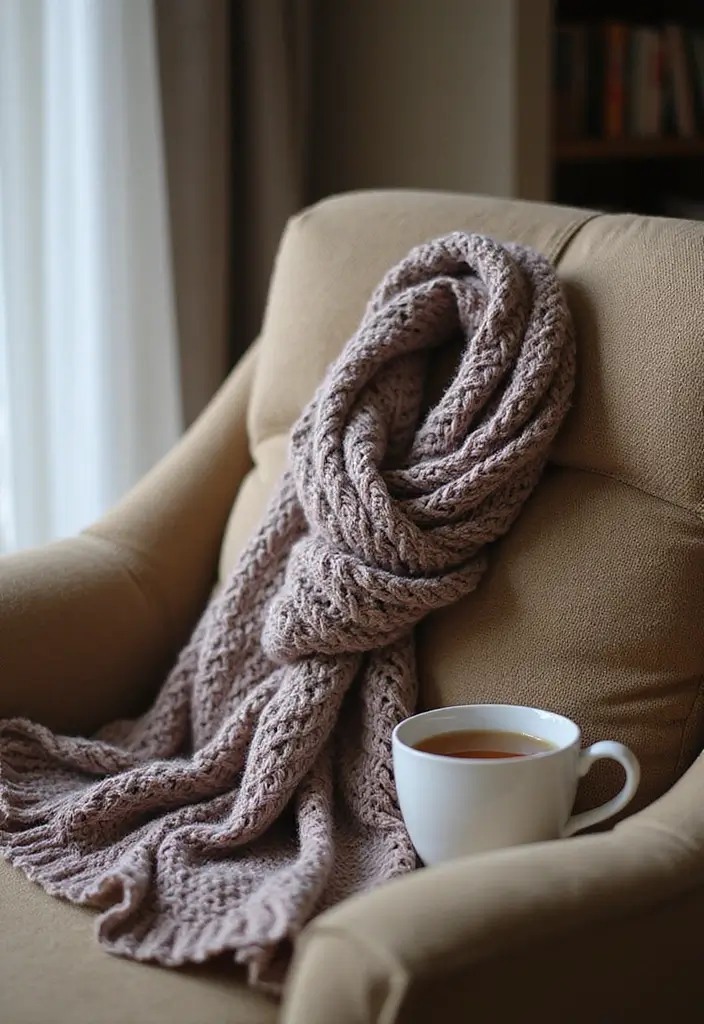 25 Easy Crochet Projects for Beginners: Fun and Relaxing Ideas - 6. Warm Scarves