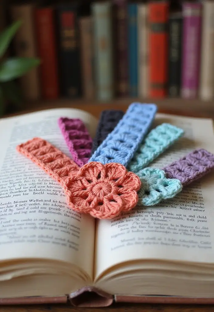25 Easy Crochet Projects for Beginners: Fun and Relaxing Ideas - 8. DIY Bookmarks