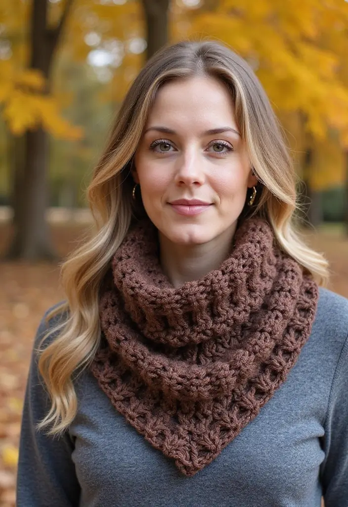 25 Granny Square Crochet Patterns: Free Designs for Colorful Projects - 16. Granny Square Cowl