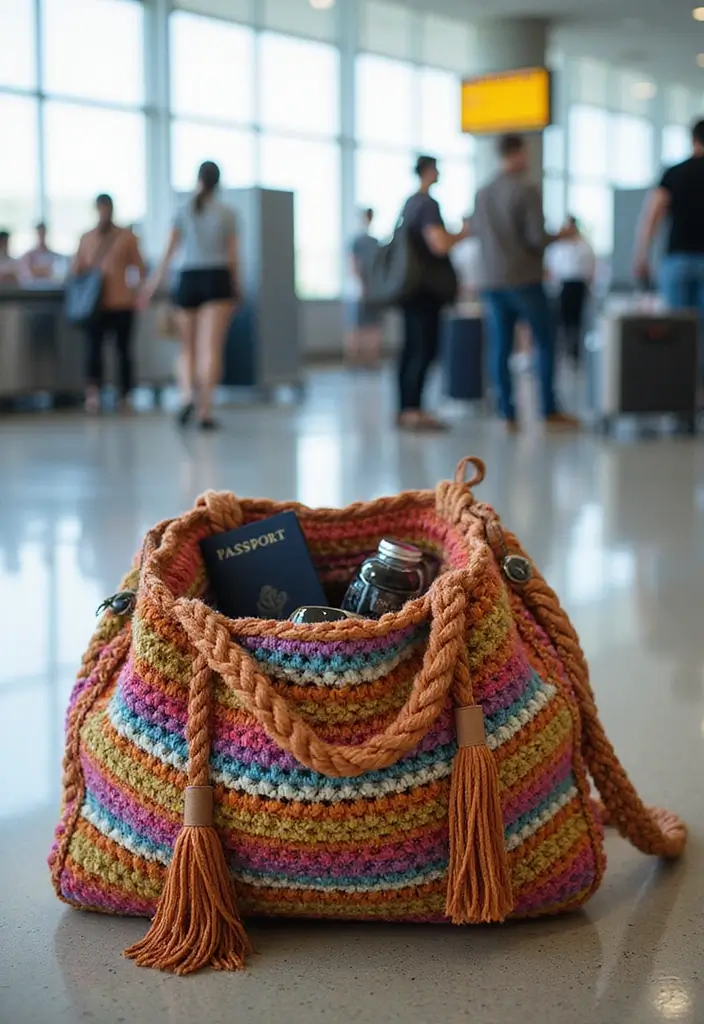 25 Sacs à Main au Crochet Élégants et Faciles à Confectionner - 21. Sac à Main Voyageur