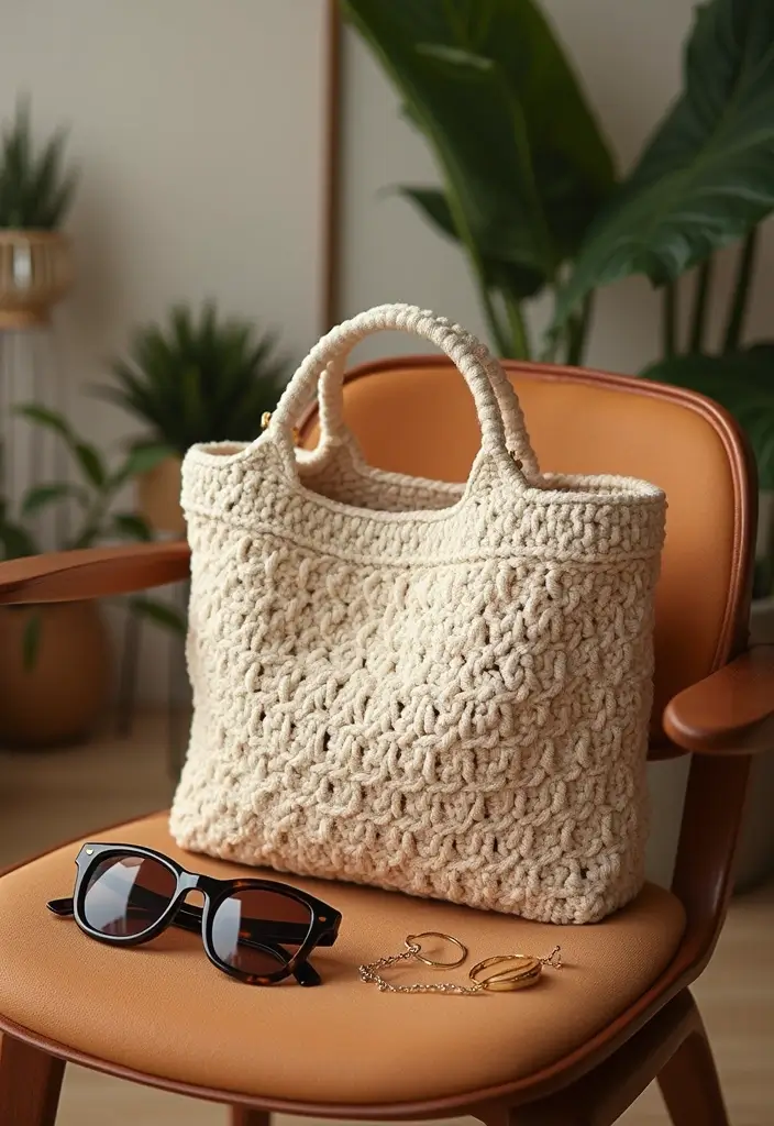25 Sacs à Main au Crochet Élégants et Faciles à Confectionner - 3. Sac à Main Chic