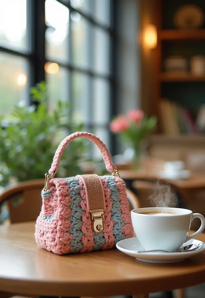 25 Sacs à Main au Crochet Élégants et Faciles à Confectionner - 5. Mini Sac à Main