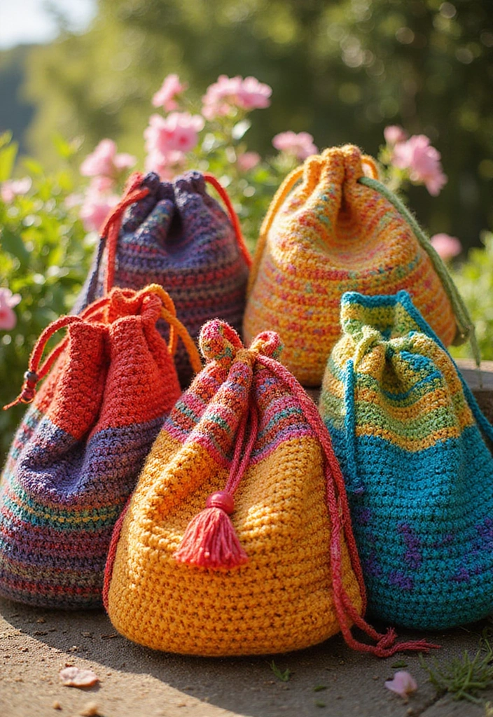 25 Sacs à Main au Crochet Élégants et Faciles à Confectionner - 7. Sac à Main Coloré