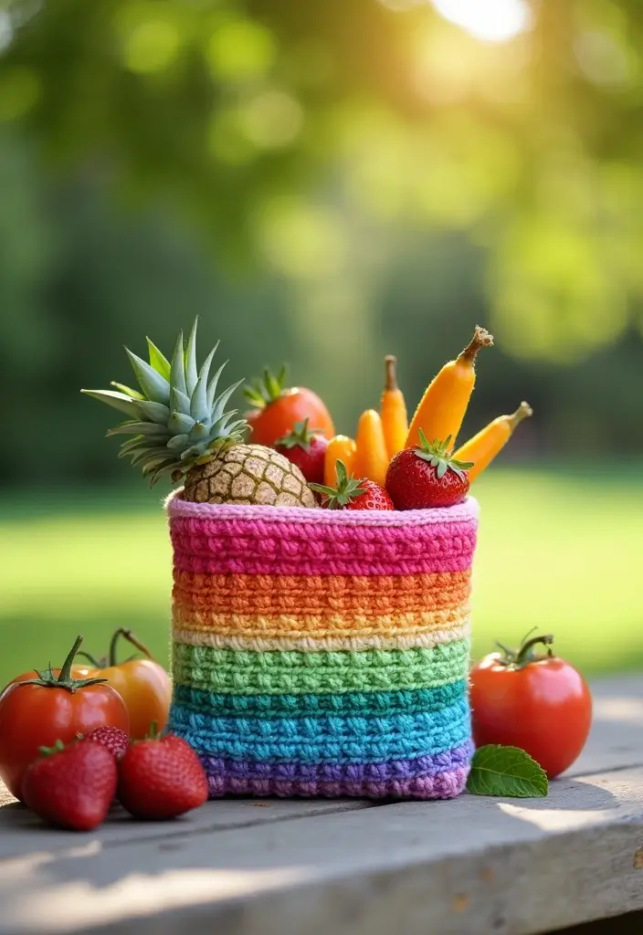 25 Tutoriels de Sacs en Crochet Simples pour Débutants Créatifs - 10. Sac à Lunch Original
