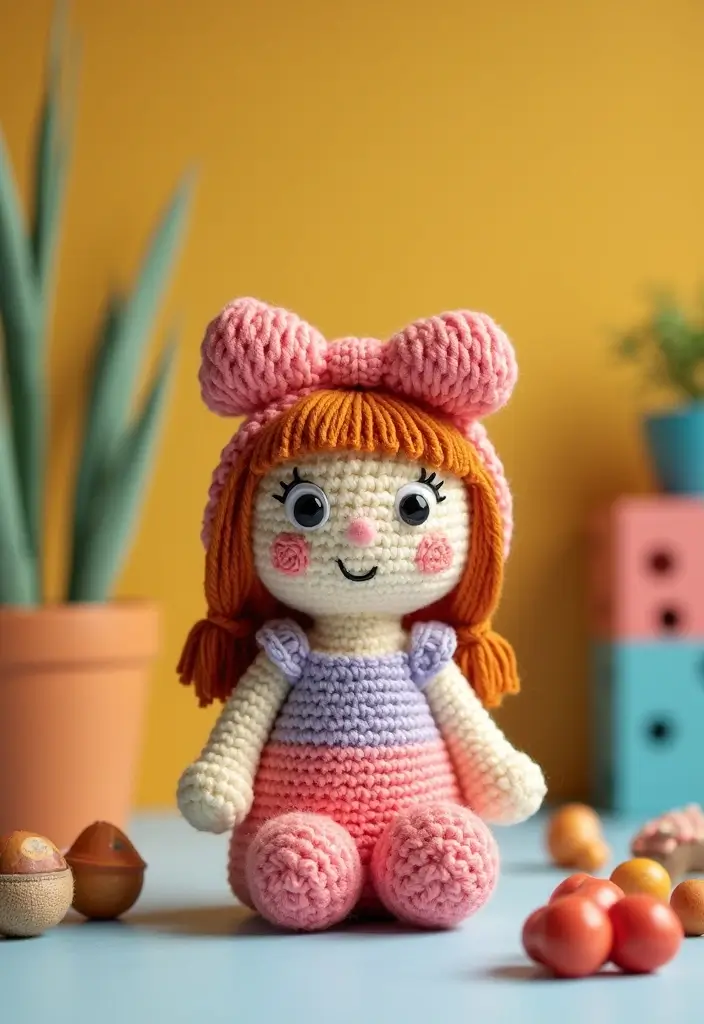 25 Tutoriels de Sacs en Crochet Simples pour Débutants Créatifs - 16. Sac à Poupée