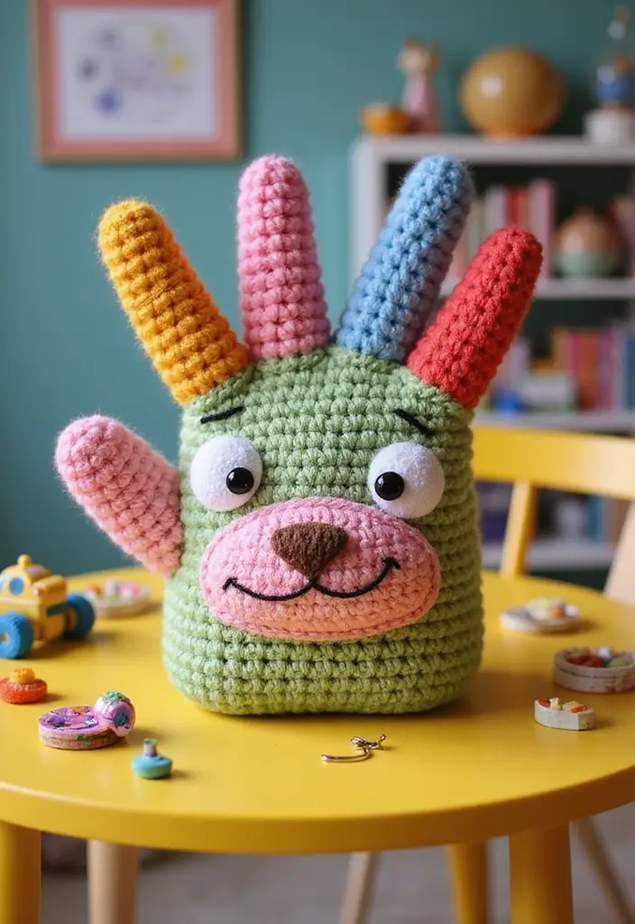 25 Tutoriels de Sacs en Crochet Simples pour Débutants Créatifs - 21. Sac à Doigt
