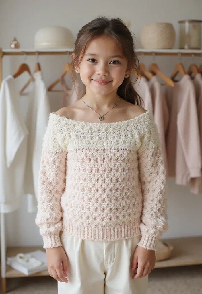 25 modèles de pull en crochet tendance à essayer cette année - 15. Pull en crochet avec épaules dénudées