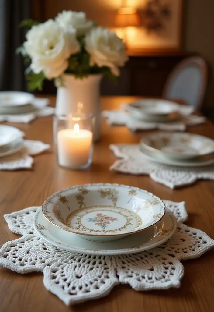 26 Charming Ideas on How to Crochet a Star Step-by-Step - 16. Star-Themed Table Settings