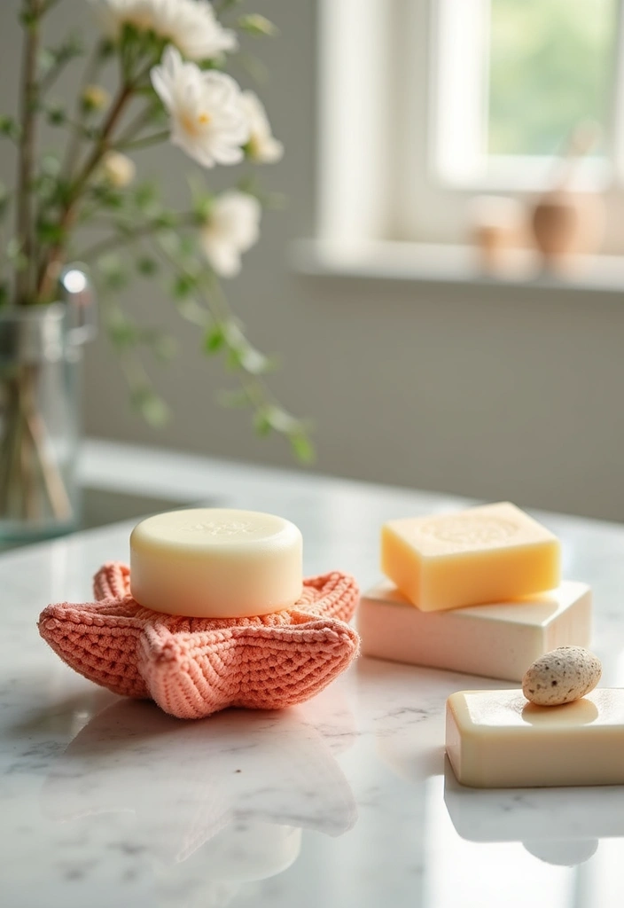 26 Charming Ideas on How to Crochet a Star Step-by-Step - 24. Star-shaped Soap Holders