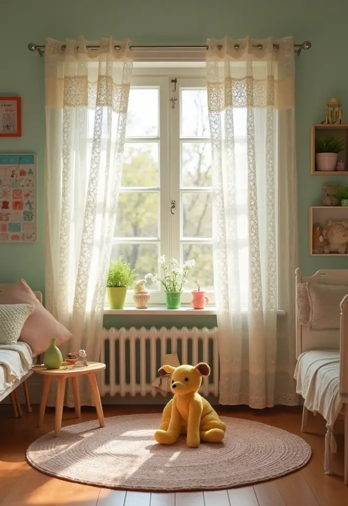 26 Cortinas Tejidas a Crochet Ganchillo para Decorar tu Hogar - 10. Cortinas de Estilo Vintage