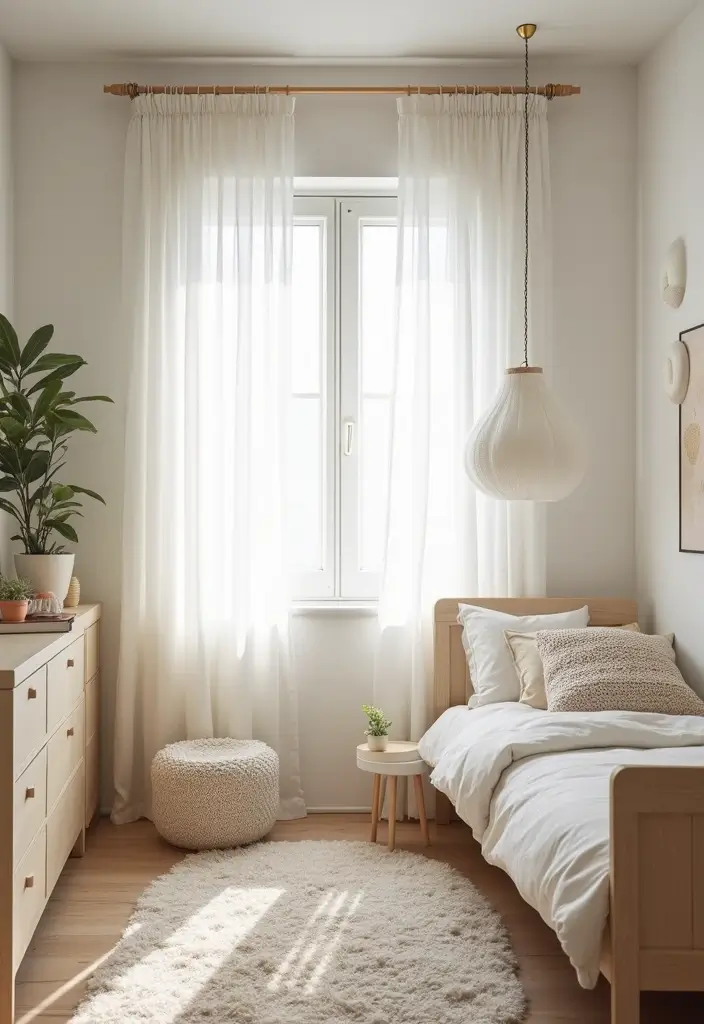 26 Cortinas Tejidas a Crochet Ganchillo para Decorar tu Hogar - 20. Cortinas de Ganchillo de Estilo Minimalista