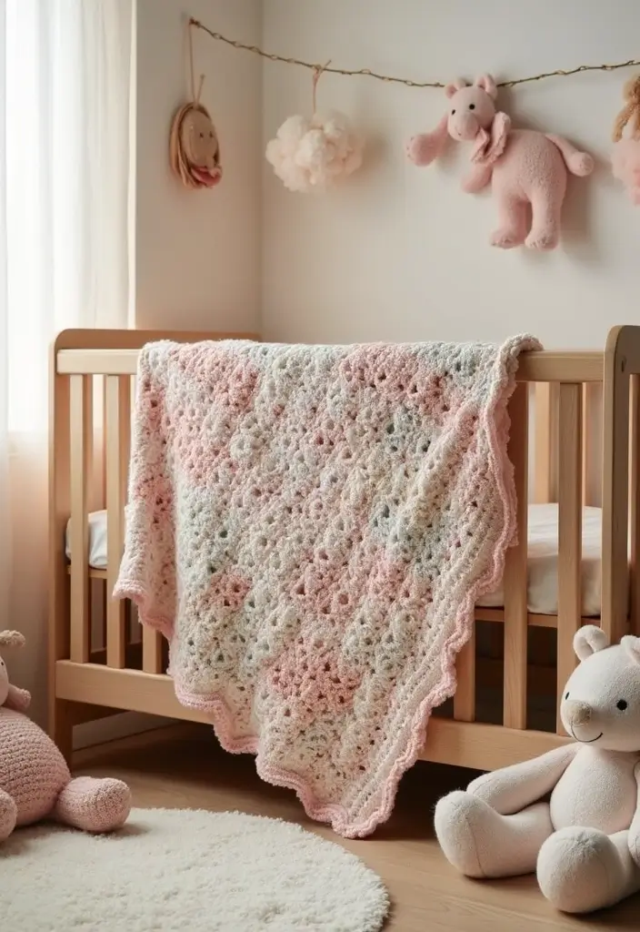 26 Creative Tutorials on How to Crochet a Granny Square for Beginners - 17. Granny Square Baby Blanket