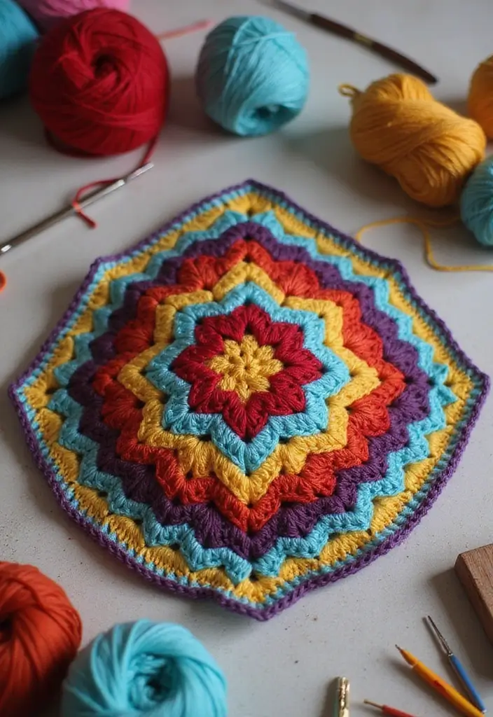 26 Creative Tutorials on How to Crochet a Granny Square for Beginners - 20. Granny Square Hat