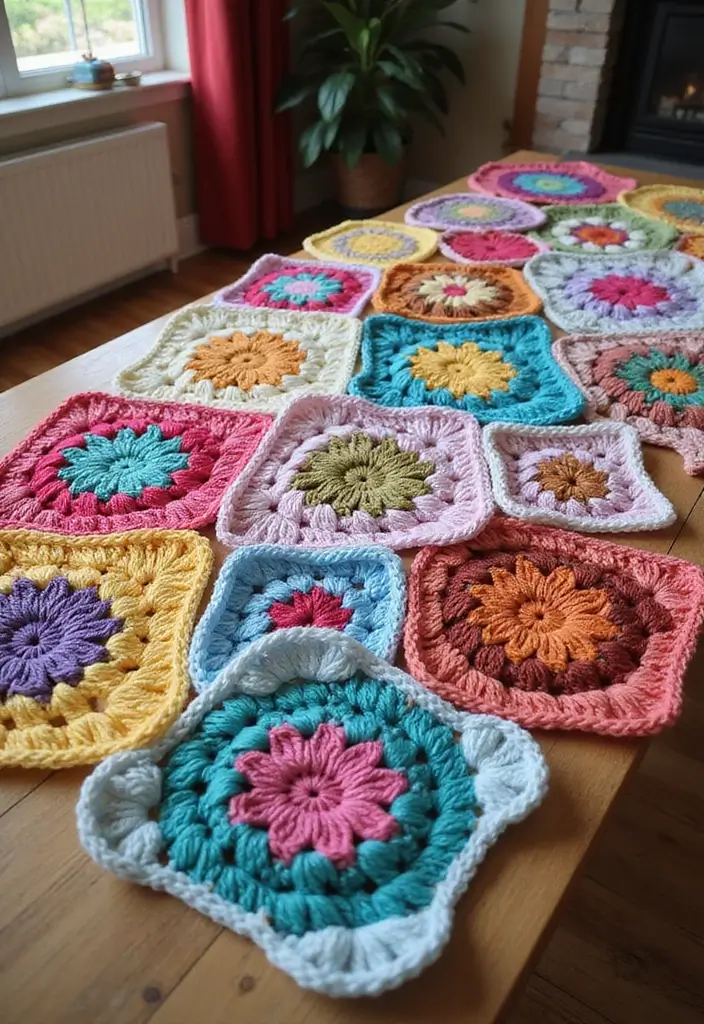 26 Creative Tutorials on How to Crochet a Granny Square for Beginners - 5. Join As You Go Granny Square