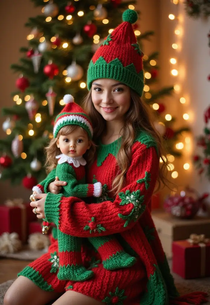 26 Crochet Doll Clothes Free Pattern Ideas for Tiny Fashionistas - 26. Charming Little Elf Outfit