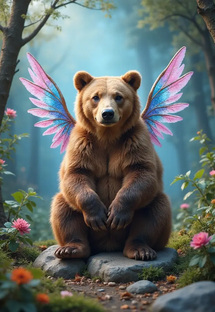 26 Crochet Teddy Bear Pattern Free Ideas for Handmade Gifts - 16. Bear with Wings