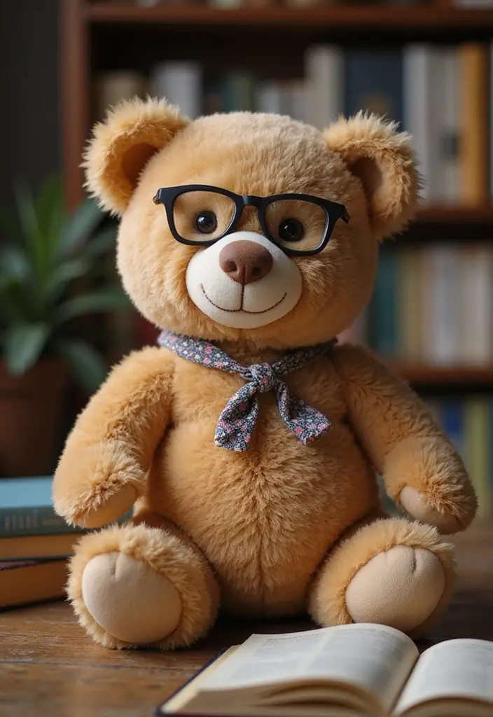 26 Crochet Teddy Bear Pattern Free Ideas for Handmade Gifts - 19. Bear with Glasses
