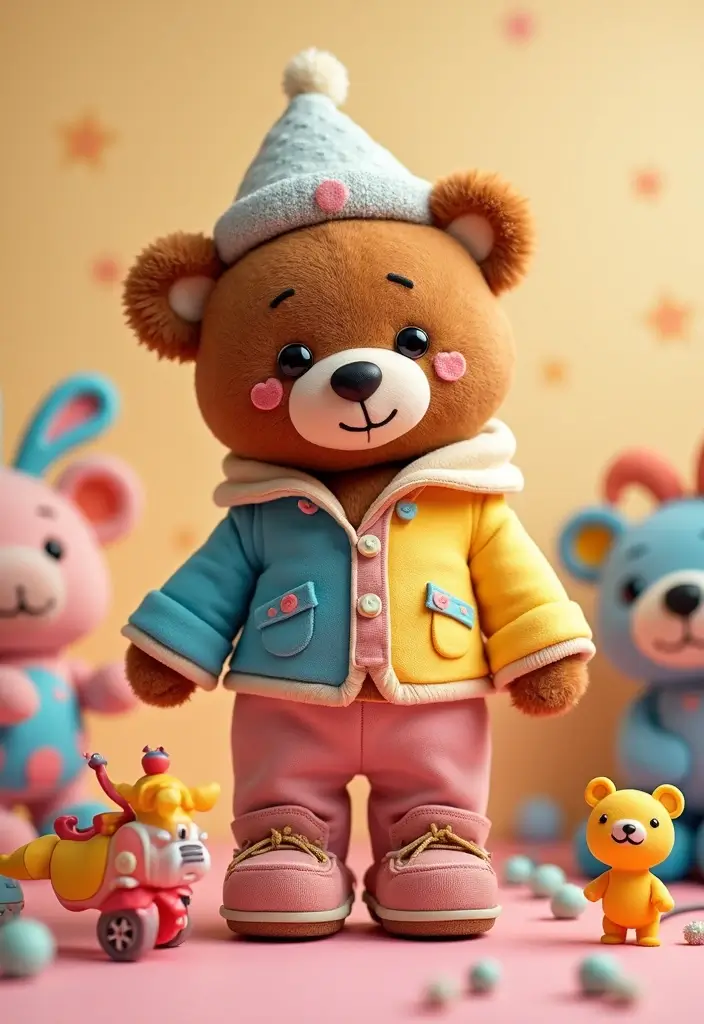 26 Crochet Teddy Bear Pattern Free Ideas for Handmade Gifts - 21. Bear in a Dress
