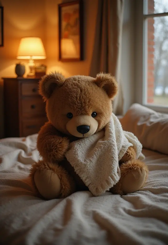 26 Crochet Teddy Bear Pattern Free Ideas for Handmade Gifts - 23. Bear with a Blanket