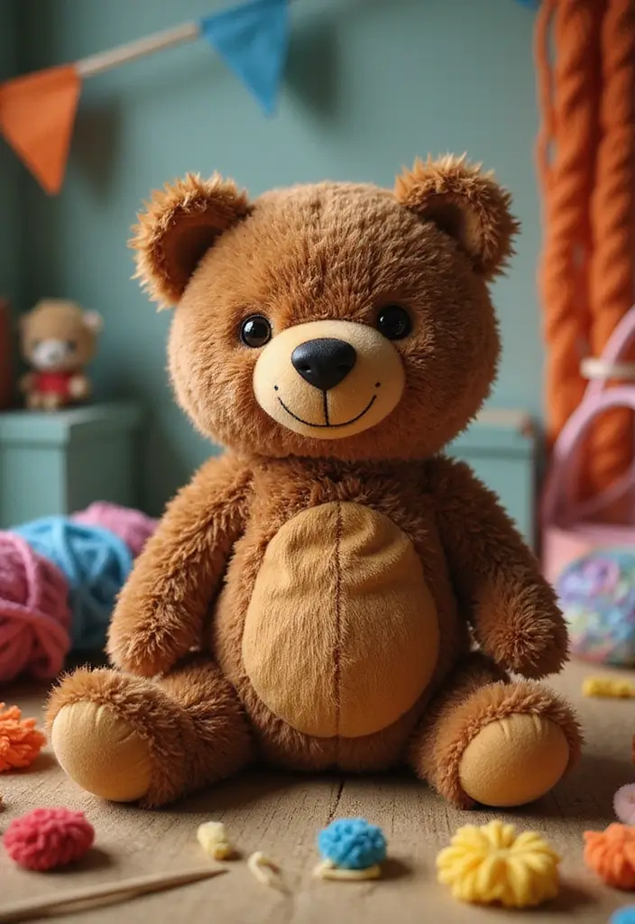 26 Crochet Teddy Bear Pattern Free Ideas for Handmade Gifts - 25. Bear with a Tail