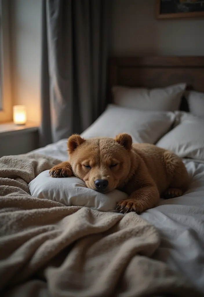 26 Crochet Teddy Bear Pattern Free Ideas for Handmade Gifts - 3. Sleepy Bear