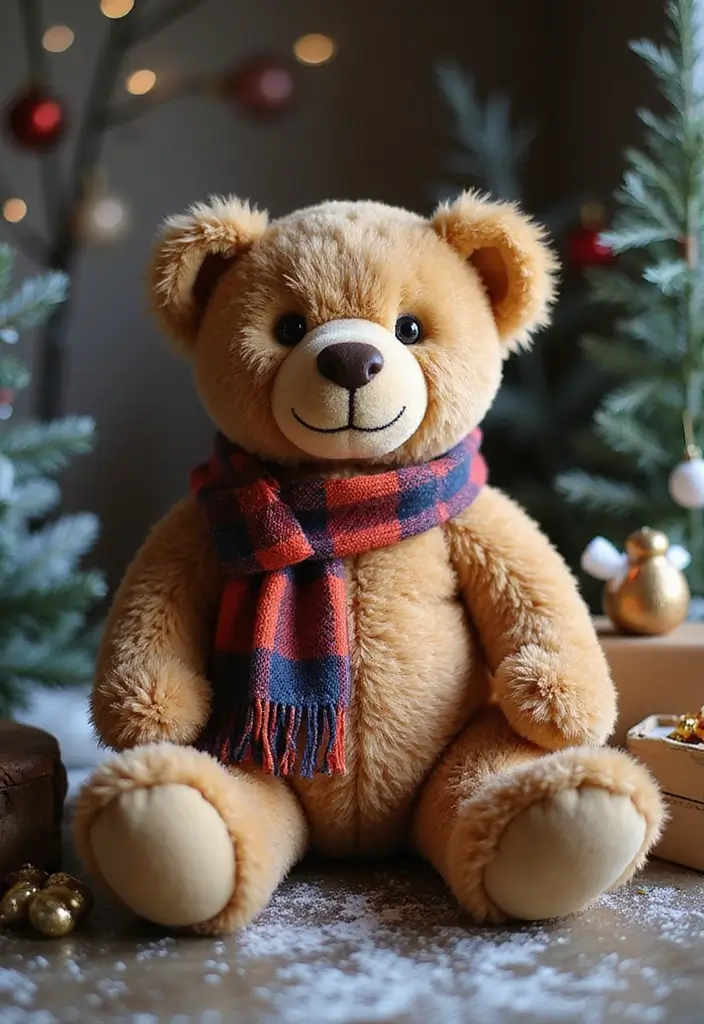 26 Crochet Teddy Bear Pattern Free Ideas for Handmade Gifts - 5. Teddy Bear with Scarf