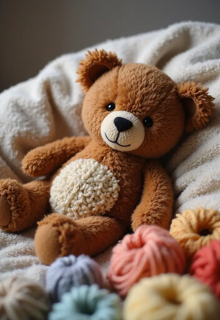 26 Crochet Teddy Bear Pattern Free Ideas for Handmade Gifts - 6. Cute Chunky Bear